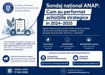 Sondaj național ANAP: Cum au performat achizițiile strategice în perioada 2024–2025